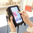 thumbnail image 3 of DAMAIE Women Touch Screen Wristlet Handbag, RFID Protection Small Wallet Purse Crossbody Phone Bag, 3 of 9