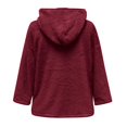 thumbnail image 4 of Manteaux d'Hiver pour Femmes Grande Taille Veste en Polaire Cardigan à Capuche Manches Longues Chandails en Molleton Ouvert Col Rabattu, 4 of 5
