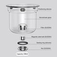 thumbnail image 4 of Huayishang Glass&Bottle Water Separation Glass Teapot With Wooden Handle Teapot Glass Teapot With Infuser Magical Teapot Glass Glass Teapot With Strainer Filter Teapot With Infusers, 4 of 9