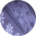 thumbnail image 1 of Ahgly Company Tapis de Zone Rond Transitionnel Violet pour Intérieur Lavable à la Machine, 8 Pieds Rond, 1 of 7