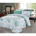 thumbnail image 1 of Ensemble de Draps Imprimés 6 Pcs Hotel Club 1200 Ultra Doux (Simple, Bleu Mer), 1 of 1