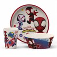thumbnail image 1 of Spider-Man and His Amazing Friends Kids 3-piece Dinnerware Set, 1 of 3