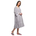 thumbnail image 2 of Moomaya Chemise de Nuit Évasée en Coton pour Femmes, 2 of 6