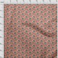 thumbnail image 3 of oneOone Cotton Poplin Fabric Leaves & Floral Block Print Fabric BTY 56 Inch Wide, 3 of 4