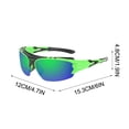 thumbnail image 2 of Lunettes de Soleil Sport E pour Hommes Femmes Cyclisme Extérieur Coupe-Vent Protection Uv Lentille Tac Résistantes aux Rayures Imperméables 6 X 4,7 X 1,9 Pouces Conception Légère, 2 of 5