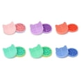 thumbnail image 1 of Silicon Brush Cleaning Pad Brush Cleaner Mat High Temperature Resistant Makeup Brush Holder Silicone Makeup Brush Scrubber Makeup Brush Cleaner Stand for Makeup Brush, 1 of 3