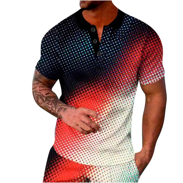 Cameland Ensemble Estival de Survêtement pour Homme, Chemise Mode Décontractée à Manches Courtes, Blouse et Chemise à Col Rabattu à Manches Courtes