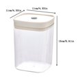 thumbnail image 2 of TopLLC Closet Organizers and Storage, Organization and Storage Kitchen Fresh-keeping Storage Box Cereal Sealed Jar Transparent Food Grade Proof Insect Proof Nut Noodle Storage Jar the storage tank, 2 of 6