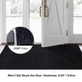 thumbnail image 2 of ANTPOP Runner Rug Non-slip Accent Rugs Washable Hallway Durable Polypropylene Indoor Outdoor with Rubber Backing for Entryways Kitchens Bedrooms , 4' x 8', Solid Black, 2 of 7