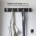 thumbnail image 3 of Umbra Flip Wall Mounted Coat Rack,Driftwood/Nickel, 3 of 6