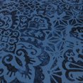thumbnail image 5 of Damask Nouveau Blue Polyester Kitchen Mat 18x30, 5 of 5