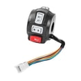 thumbnail image 2 of Almencla Electric Bicycle Headlight Turn Switch Button Replaces Easy to Install Spare Parts Handlebar Control Switch for Tricycle Left, 2 of 8