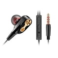 thumbnail image 1 of Braveheart QKZ CK8 Earphone Double Unit Drive 3.5mm In Ear Headset Dual-Dynamic HiFi Wired Gaming Music Microphone Earbuds, 1 of 9