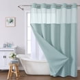 thumbnail image 3 of Birdeem Anneaux de Rideau de Douche, Rideaux de Douche pour Salle de Bain, Rideau de Douche Anneau Double Grand Uni à Étoiles Pleines Réversible pour Salles de Bain, Rideaux de Douche en Tissu Polyester Robuste, Rideaux de Douche pour Salle de Bain, 3 of 5