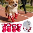 thumbnail image 1 of Bottes de Protection Respirantes Réfléchissantes pour Chien avec Sangles Réglables pour Marche en Extérieur sur Trottoir Chaud et Temps Pluvieux 4 Pcs, 1 of 6