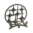 thumbnail image 3 of Cast Iron Mid Century Modern Stars Decorative Wall Mounted Garden Hose Holder, 3 of 7