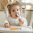 thumbnail image 4 of 304 Stainless Steel Children's Fork Spoon-piece Set With Handle Baby Eating Spoon Training Chopstick Set, 4 of 5