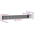thumbnail image 4 of vidaXL Chicken Cage Grey 900x91x100 cm Galvanised Steel, 4 of 4