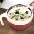 thumbnail image 4 of Miangastore 1 Set of Microwavable Ramen Bowl Red for Daily Use at Home, 4 of 9