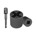 thumbnail image 1 of Universal Jack Socket Adapter Heavy Duty Steel Converter for Hand Drill Scissor Car Jack Easy Tire Change Tool Compatible, 1 of 7