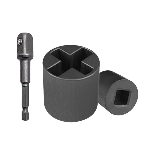 Universal Jack Socket Adapter Heavy Duty Steel Converter for Hand Drill Scissor Car Jack Easy Tire Change Tool Compatible