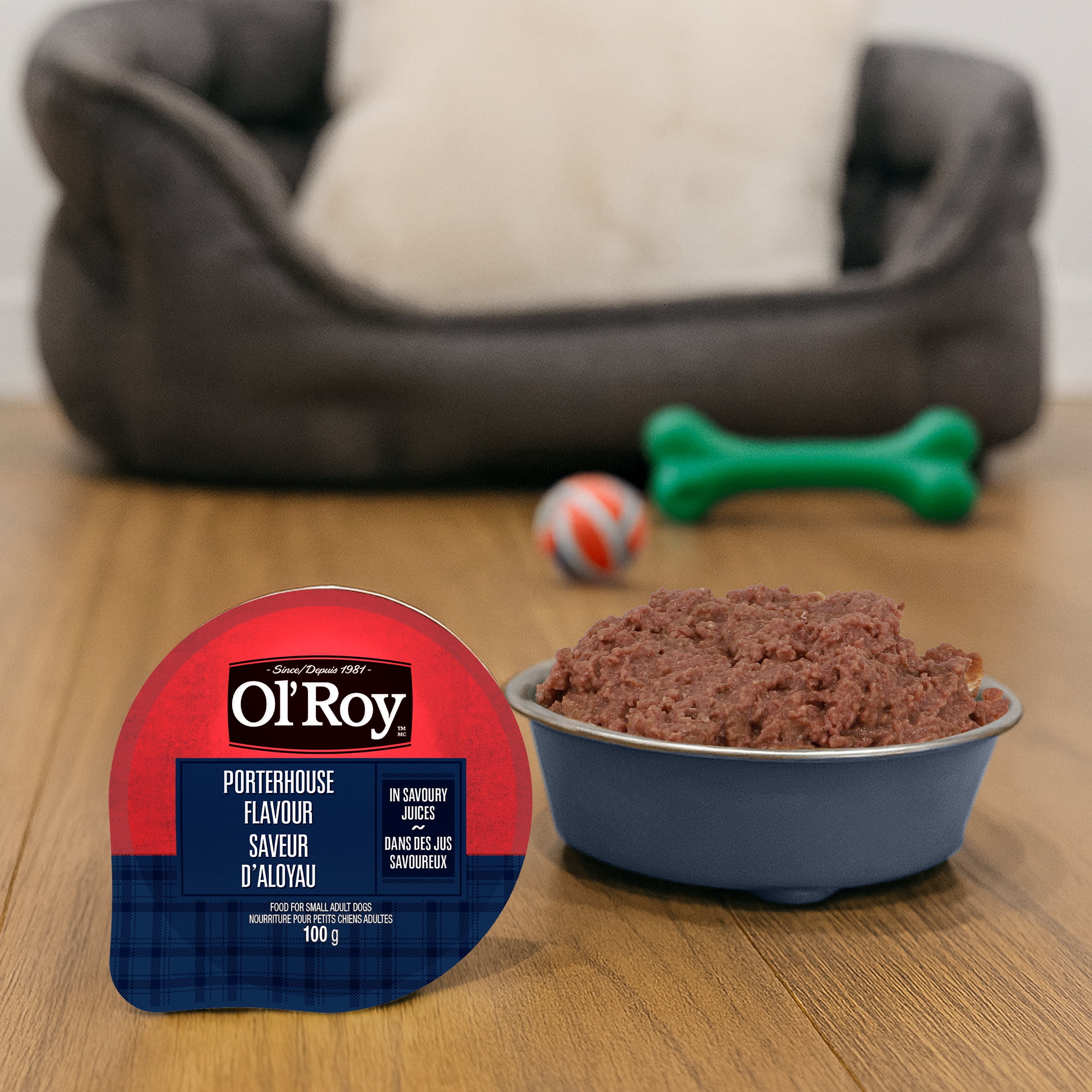 Ol' Roy Assortiment de Nourriture pour Chiens Saveur de Poulet Grillé et Saveur d'Aloyau pour Petits Chiens Adultes 18KG