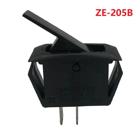 Momentary Rocker Switch ZE-205 with Normally Open Normally Closed Configuration for Control Circuits and Power Distribution Units (ZE-205B)