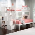 thumbnail image 1 of AFI Westbrook Solid Wood Staircase Bunk Twin Over Full in White, 1 of 8