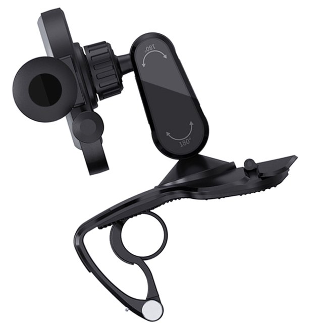 UPGRATOR Auto Cell Phone Holder Black Stable Car Mount with Adjustable Viewing Angle and Durable Material