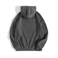 thumbnail image 3 of LUOGENLI Chandails à Capuche pour Hommes à Fermeture Éclair Los Angeles Hommes Femmes Lettrage Graphique Imprimé Col Rond Manches Longues Chandail Hauts Fermeture Éclair Complète Chandails à Capuche pour Hommes Sport Gris Foncé Taille g, 3 of 3