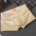 thumbnail image 2 of DPTALR Men's Solid Color Boxer Large Size Mid Waist Boxer Briefs, 2 of 3