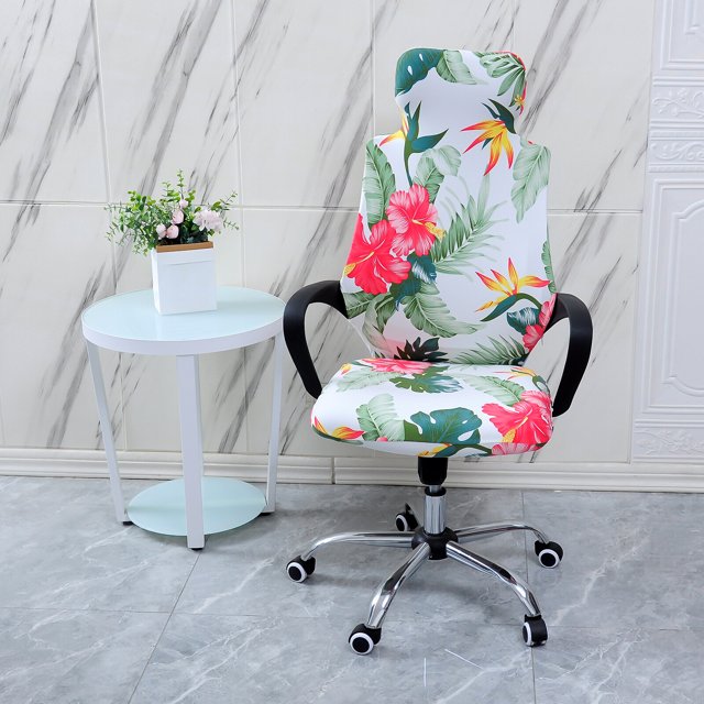 pitrice Elastic Game Chair Slipcovers Dustproof for Dinning Chair Swivel Armchair C