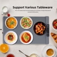 thumbnail image 3 of Electric Warming Tray, Warming Mat for Food Electric Warming Tray Full Heating Rollable Portable 3 Temperature Settings Versatile Food Warmer for Gatherings Parties, 3 of 7