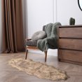 thumbnail image 4 of Tapis Double en Peau de Mouton Milan Naturel / 2'x6', 4 of 4