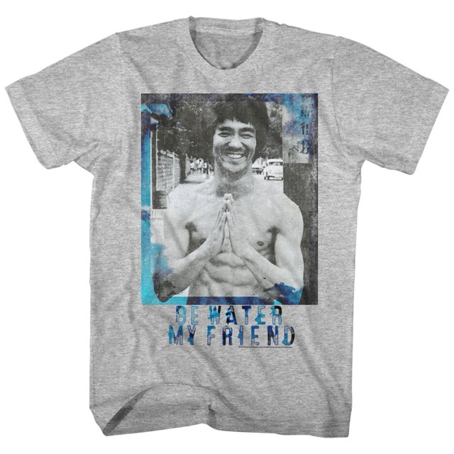 Bruce Lee Water Gray Heather T-Shirt