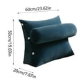 thumbnail image 2 of WIFKLSIIPG Triangular Headboard Pillow Pillow for Dorm Headboard Bed Pillows Bolster Cushion Bed Bolster Triangular Backrest Cr Eam, 2 of 4