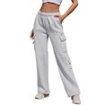 thumbnail image 2 of 2025 Pantalon Décontracté pour Femmes Pantalon Décontracté Uni pour Femmes Pantalon Cargo à Cordon Décontracté pour Femmes Pantalon Décontracté Polyvalent pour Femmes Paquet Confortable Long, 2 of 4