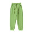 thumbnail image 1 of CHUANK Kids Boys Girls Sweatpants Workout Pants High Waisted Drawstring Trackpants Cinch Bottom Trousers, 1 of 5