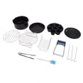 thumbnail image 1 of Home For Air Fryer Pans Set, For Air Fryer Pans Set Wearable Durable Stainless Steel  For Restaurant 16cm,18cm,20cm, 1 of 8