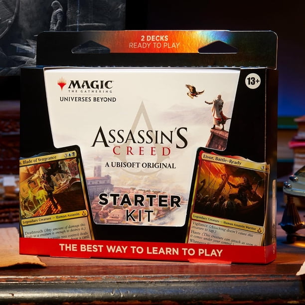 mtg assassin's creed starter kit cards Magic: The Gathering Infinite Booster Box | 24 Infinite Boosters (7 in Each Booster) then enter the fray with two pre ASSASSIN'S CREED STARTER KIT