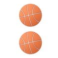 thumbnail image 4 of serony 4pcs Mute Door Rear Wall Crash Waterproof Anti-Collision Wall Crash Waterproof Pad Basketball Style 5cm orange 2Set, 4 of 6