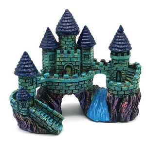 TIMIFIS Fish Tank Decorations Cartoon resin castle aquariums castle decoration aquarium fish tank tower Aquarium - Summer