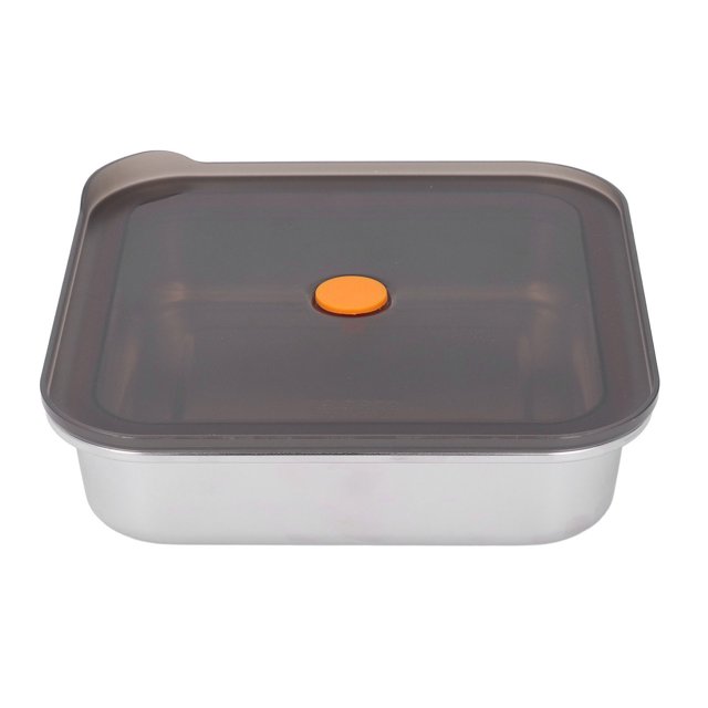YUMILI Contenant de Rangement des Aliments en Acier Inoxydable, Contenants de Préparation de Repas, Boîte à Bento en Métal Scellée sous Vide pour Réfrigérateur (1200 ml)