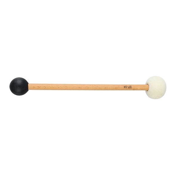 Maillet de Tambour Basse, Tête en Feutre Baguettes Souples de Tambour Basse, Poignée Antidérapante en Hêtre Maillets de Percussion pour Tambour Basse Accessoire de Percussion pour Fanfare Tambour Basse