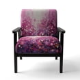 thumbnail image 4 of Designart "Magical Magenta" Pink Abstract Landscape Upholstered Accent Chair - Modern Arm Chair For Living Room, 4 of 7