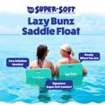 thumbnail image 2 of TRC Recreation Lazy Bunz Foam Saddle Swimming Lounger Pool Float, Mint Green, 2 of 7
