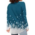 thumbnail image 4 of Hauts de Noël pour Femmes Haut à Imprimé de Noël pour Femmes Col Rond Manches Raglan Manches Longues Haut à Manches avec Passe-Pouce Hauts de Noël pour Femmes, 4 of 5