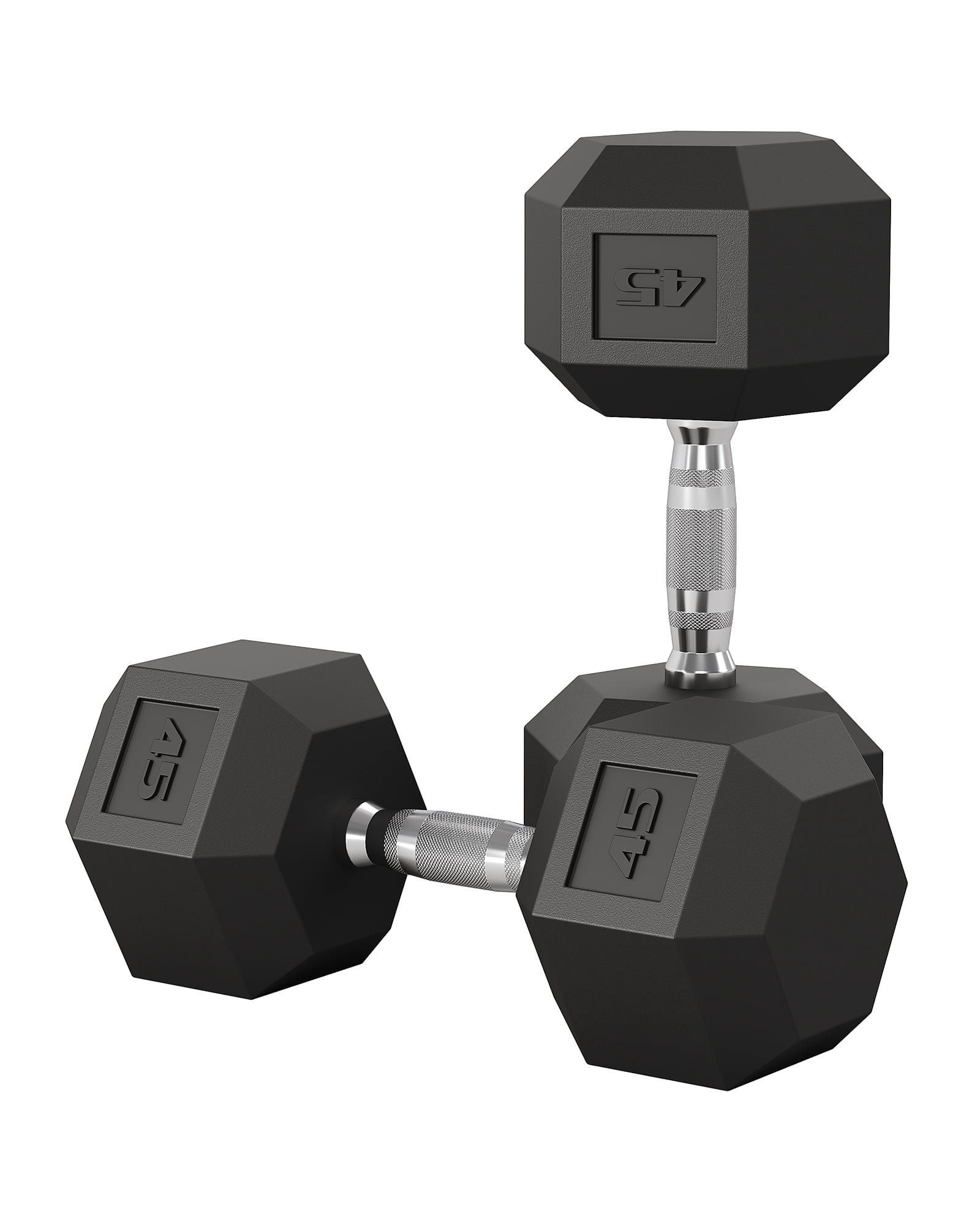 Set of 2 25-50LB Hex Dumbbell Hand Weights Dumbbells Pair For Strength Training, Non-Slip Grip, Anti-Roll, for Home Gym Strength Training – Workout Dumbbells Exercise Equipmen