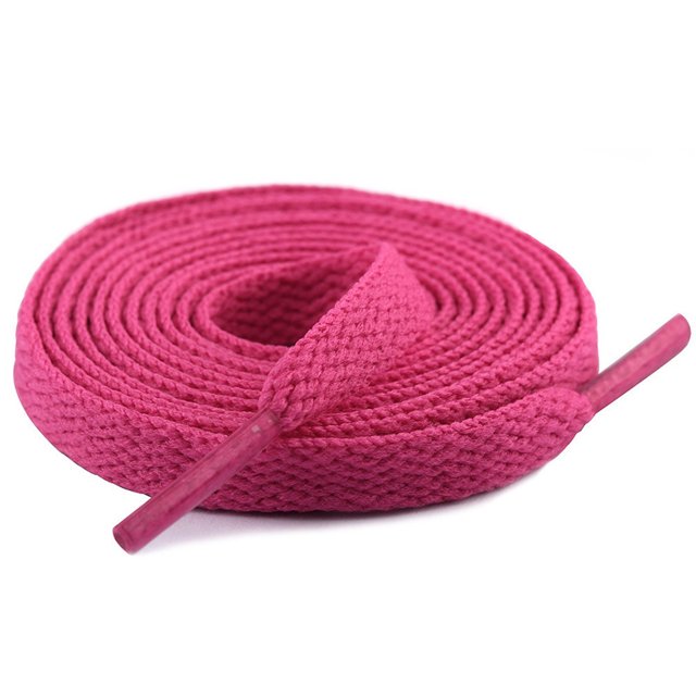 Lacets en Polyester Lacets Plats Lacets Haute Résistance Polyester Couche Simple 8mm Lacets Résistants à la Décoloration Lacets Plats Rouge Pêche