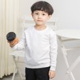 thumbnail image 1 of LSLJS Toddler Baby Boy Girl Fleece Pullover Sweatshirt Solid Color Crewneck Blouse Shirt Tops Warm Fall Winter Clothes, 1 of 5